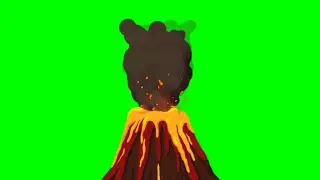 volcano eruption new green screen Non copyright ||Indian editor||