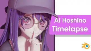 Ai Hoshino - Oshi no Ko - 3D Modeling Timelapse