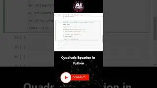 How to solve Quadratic Equation in Python? Python program demo