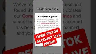 appeal Not Approved TikTok |
