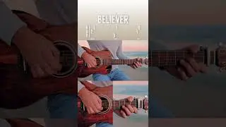 Believer Imagine Dragons Guitar Tutorial // Believer Guitar Lesson