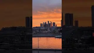 ОГНЕННЫЙ ЗАКАТ НАД МОСКВОЙ - РЕКОЙ