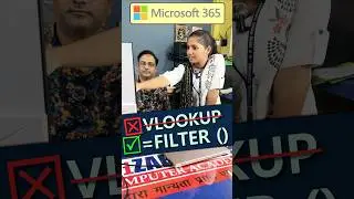 🔥🔥Use Filter instead of Vlookup🔥Filter Function in office 365 #shorts #ytviral #excelformula