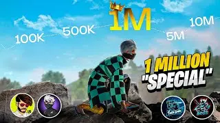 GTK GAMING 1MILLION SPECIAL 🔥Ft. Big Youtubers | Garena Free Fire