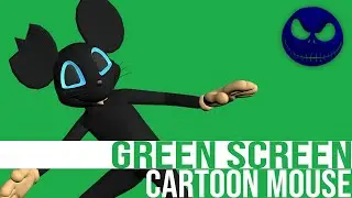 Cartoon Mouse (Horror Thrills) Green Screen | Trevor Henderson Fan Made | 4K