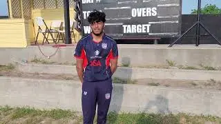 Yasir Mohammad Sistar Star of the Day Game 7 vs Oman in Texas
