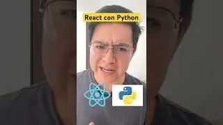 React con Python, realmente se puede? #developers #programacion #programacionweb #react #python