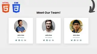 Responsive Our Team Section using HTML & CSS Grid | ( No media Queries )