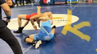 David Gleason- MO Fargo Greco Blood Round- 138 lbs 2023- Never before seen finish!! Freakin crazy