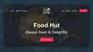 Responsive Restaurant Website design Using HTML CSS & Bootstrap | Food Website HTML And CSS