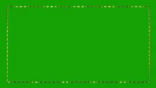 animated golden dotted rectangle line green screen no copyright video footage