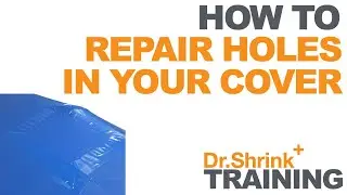 How to properly repair holes in your shrink wrap cover