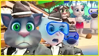 Fun! Fun! Fun! ALL Talking Tom Shorts(ISLAND ADVENTURE!) - Coffin Dance Song Astronomia (COVER)