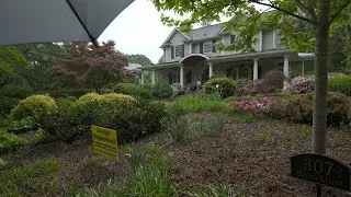 A Walk Through North Carolina Neighborhoods in Light Rain | Nature Sounds for Sleep and Study