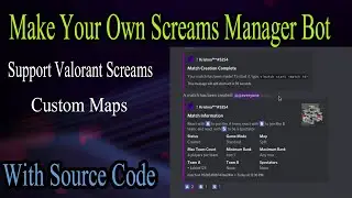 How to Make Scrims Manager Discord Bot | Tournament Manager Discord Bot | Valorant Scrim Discord Bot