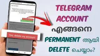 How To Delete Telegram Account Permanently | Malayalam