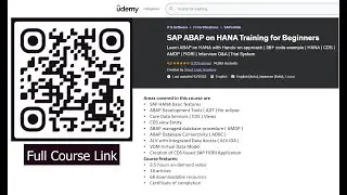 SAP ABAP on HANA - New repository object in ABAP