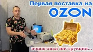 Первая поставка на OZON - Моя пошаговая Инструкция