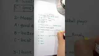 English Grammar Questions