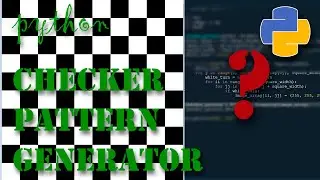 Python Checker board pattern using PIL and Numpy