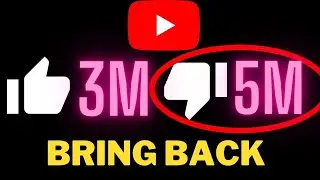 How to bring back youtube dislike count | YouTube Dislike Button counts Removed/Get Back/Update/Show