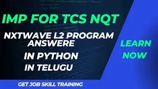 tcs nqt pevious coding question | nxtwave L2 program answer | nextwave coding questions