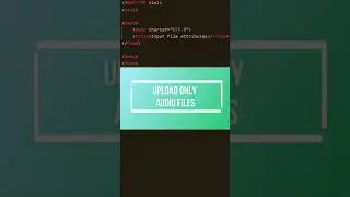 Accept Specific File format in HTML | File upload in html #shorts