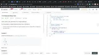 leetcode110 .Balanced Binary Tree