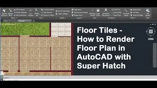 Floor Tiles || How to Render Floor Plan in AutoCAD with Super Hatch #autocad #hatch_AutoCAD