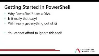 Getting Started with PowerShell as a DBA - Ben Miller