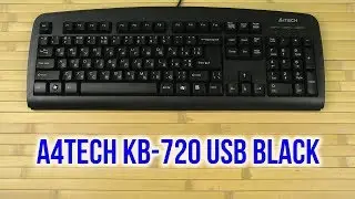 Распаковка A4Tech KB-720 USB Black