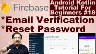 Firebase Email Verification Android | Reset Password Firebase Android | Android Kotlin Tutorial #18