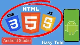 Android Application With HTML,CSS,JS | Android Studio Tutorial