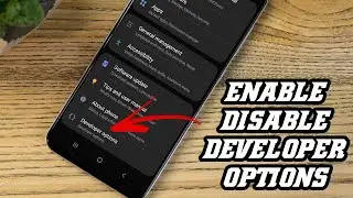 Enable / Disable Developer Option on Android 2020 (Samsung Galaxy A50)