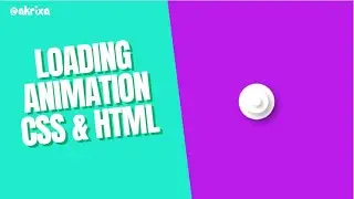 How to create a preloader for websites | Loading Animation using HTML & CSS