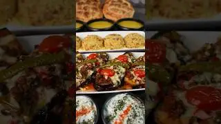 Geschichtetes Auberginengericht | Layered eggplant dish | Kat Kat Patlıcanlı Karnıyarik - #shorts