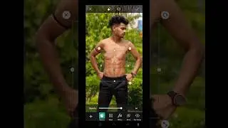 #Shorts Picsart realistic six pack photo editing #ytshort