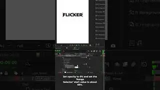 Create Flicker Text & Titles in After Effects