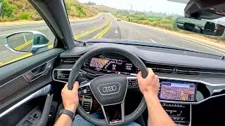 2024 Audi S6 Prestige - POV Test Drive (Binaural Audio)