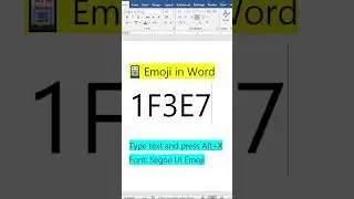 Atm Emoji in MS WORD| Magic Tips and Tricks #shorts #reels #viral