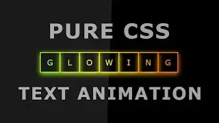 Glowing text effect with pure CSS3