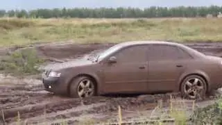 Audi A4(1.8T quattro) на бездорожье (отрывок из теста)