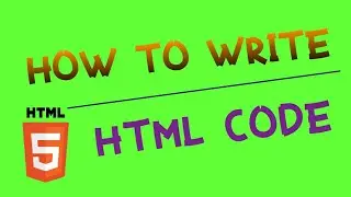 how to write sample html code