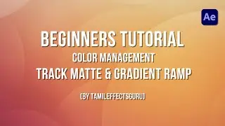 After Effects Beginner Track Matte & Gradient Ramp(Tamil) - Part 16