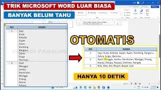 Trik Microsoft Word Yang Sangat Luar Biasa Ketika Bekerja dengan Tabel