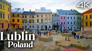 Lublin, Poland Walking Tour 2023 -4K UHD