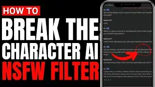 How To Break Character AI NSFW Filter (BYPASS NSFW NEW METHOD)