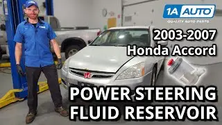 How to Replace Power Steering Fluid Reservoir 2003-2007 Honda Accord