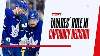 What was Tavares's role in Matthews being named captain?