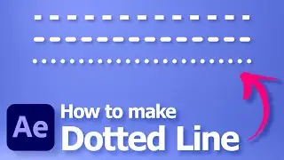 How to make dotted line in After Effects 2024